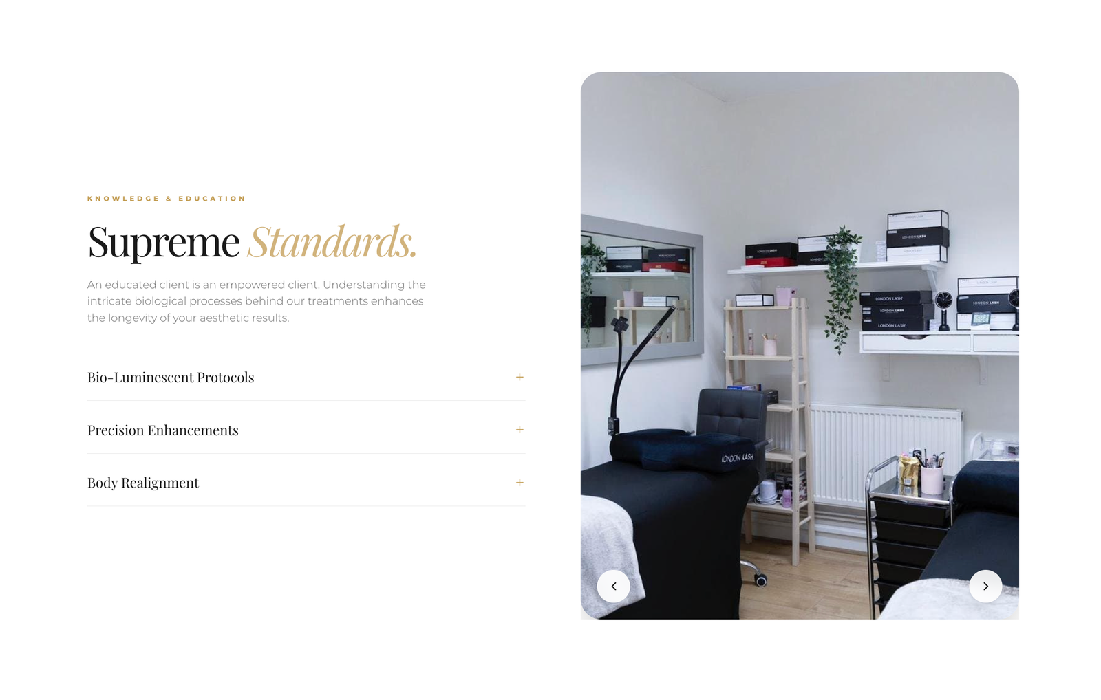 Newin Beauty Gallery Interface