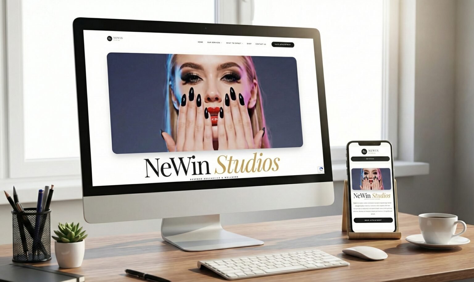 Newin Studios website project