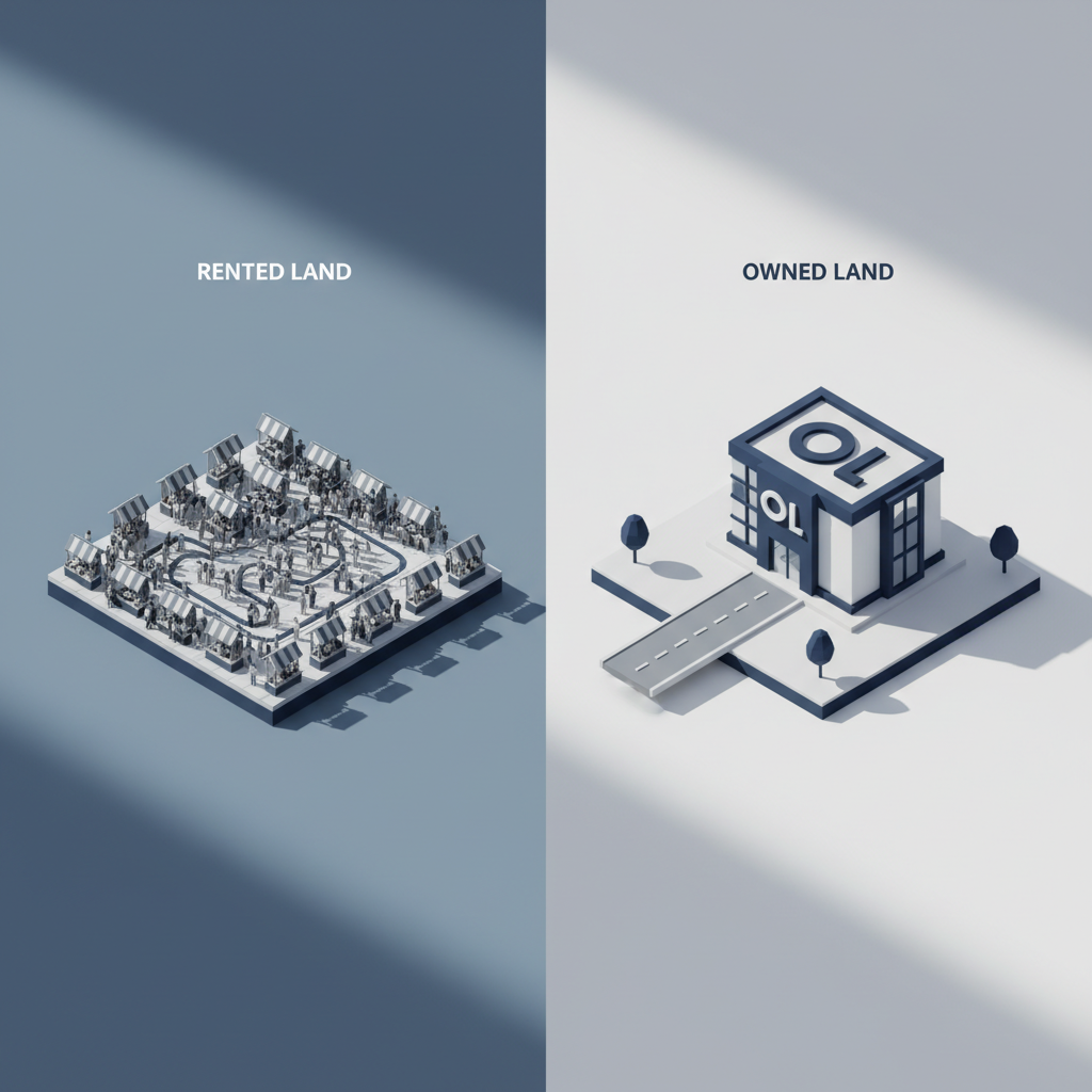 Comparison of directory dependency versus owned digital infrastructure.